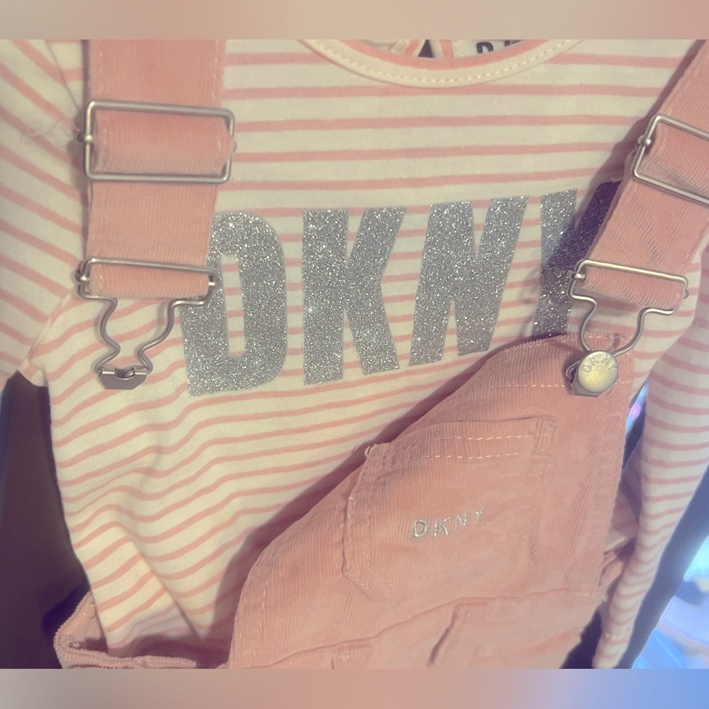 Kids BABY corduroy overalls skirt and long sleeve shirt set. NWOT